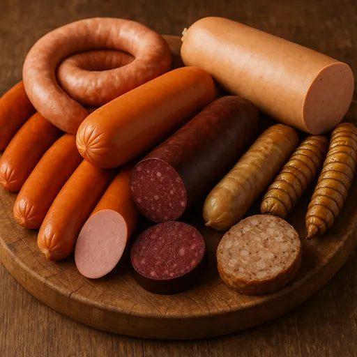 Sausages and similar products, of meat, meat offal, blood or insects